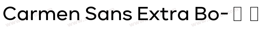 Carmen Sans Extra Bo字体转换